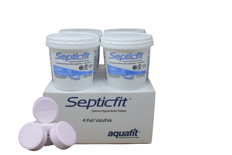 Septicfit® Septic Chlorine Tablets – SuperCube (12 Pails, 72 Tablets) – 24.6 LB