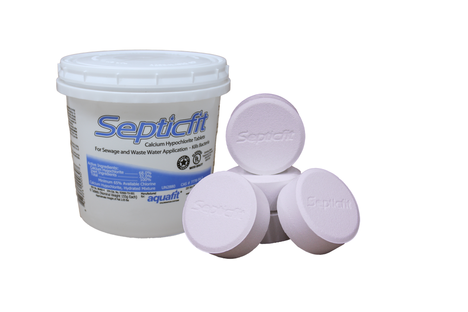 Septicfit Septic Chlorine Tablet - 6 Tablet Pail -  2.2 lbs